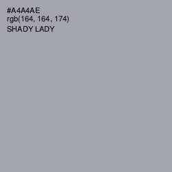 #A4A4AE - Shady Lady Color Image